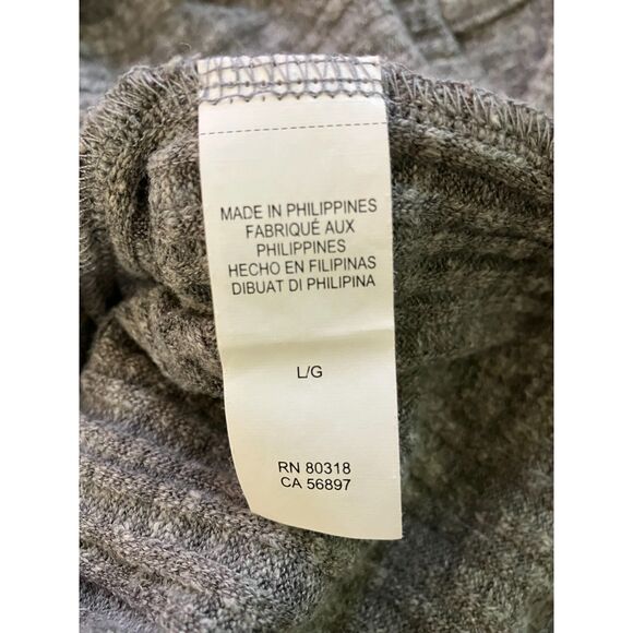 Lucky Brand ribbed knit lace up long sleeve pullover top - Picture 5 of 9